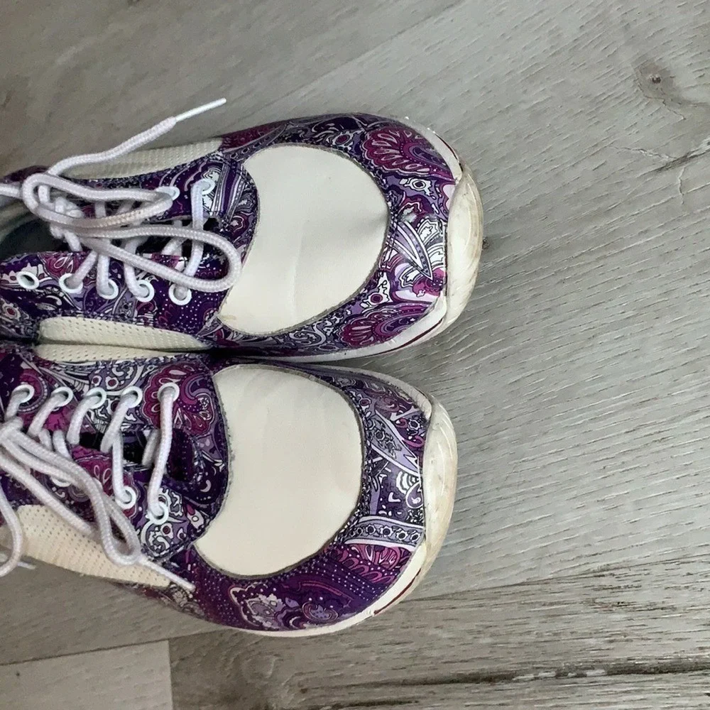 Alegria Cindi Purple Swirl Sneakers Floral 39  lace up comfort casual‎ - Picture 9 of 11